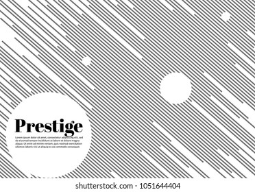 PrestIge White modern business brochure. leaflet, flyer, cover template. Abstract diagonal background.