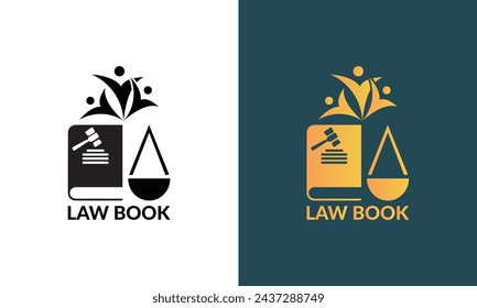 Prestigious emblem symbolizing legal excellence, integrity, and expertise in a distinguished vector illustration logo design.