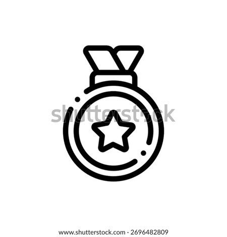 Prestigious vector icon of award trophy, perfect for achievement, recognition, and competition themes