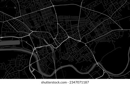 Preston background map, urban area