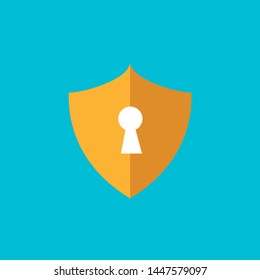 pretect data logo concept, simple Security Shield icon template 