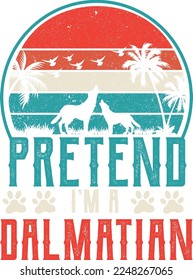 Pretende que soy un perro dálmata 