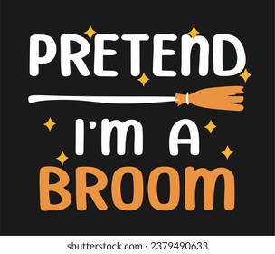 Pretend im a broom with black background
