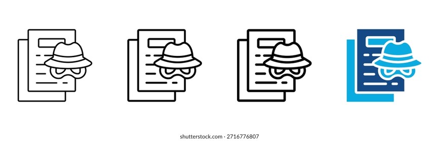 Conjunto de Colección de contorno de estilo diferente de icono de pretexto Ilustración vectorial
