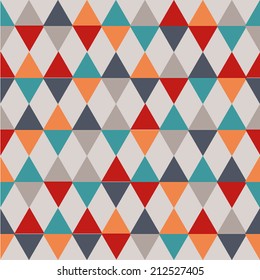 pretty abstract seamless geometrical pattern with triangles and rhombuses