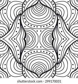 Pretty abstract seamless pattern - tribal background