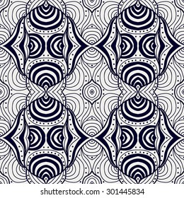 Pretty abstract seamless pattern - tribal background