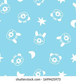 Pretty animal illustration material pattern

