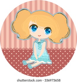 Pretty anime girl