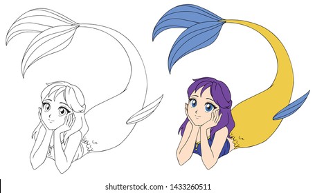 Anime Mermaid High Res Stock Images Shutterstock