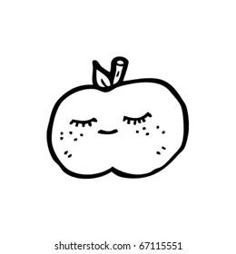 pretty apple cartoon