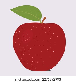 A Pretty apple fruit vector art work.