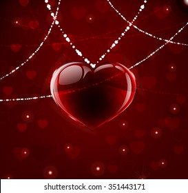 Pretty background with heart