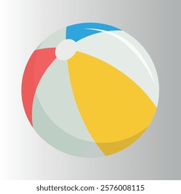 pretty beach ball vector illustration