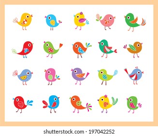 pretty bird vector illustration