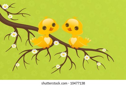 Pretty birds. Cute baby animals.