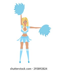 Pretty Blonde Cheerleader 