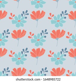 Pretty bright floral pattern background.