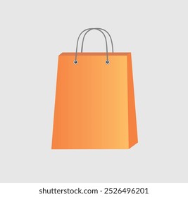 pretty brown shopping bag illustration