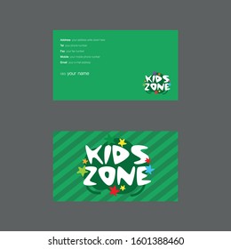 Pretty business card template design. With inspiration from the abstract. Contact card for company. Vector illustration.