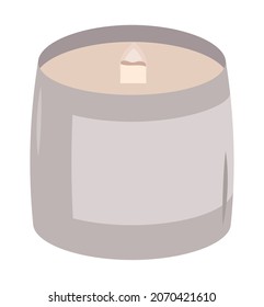 hübsches Kerzendesign auf Weiß