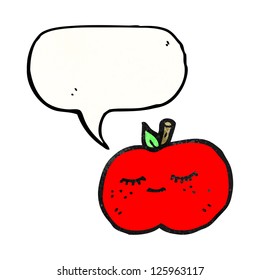 pretty cartoon apple