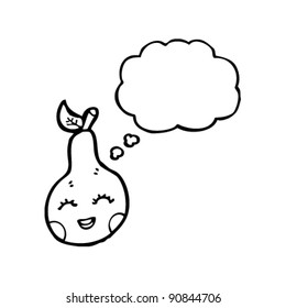 pretty cartoon pear
