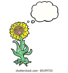 hübsche Cartoon-Sonnenblume