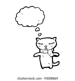 personaje de caricatura de un gato bonito