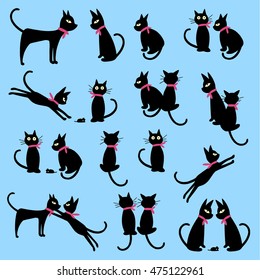 Pretty cat illustration