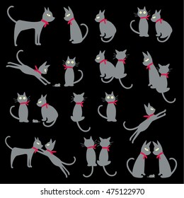 Pretty cat illustration