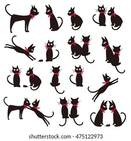 Pretty cat illustration