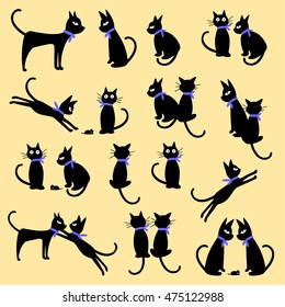 Pretty cat illustration