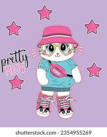 pretty cat love girl cute fashion star