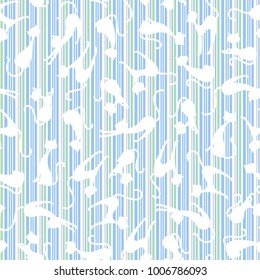 Pretty cat pattern, I made the illustration of a pretty kitten, I continue seamlessly