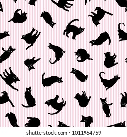 
Pretty cat pattern,
I made the illustration of a pretty kitten,
I continue seamlessly,
