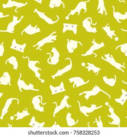 Pretty cat pattern,
I made the illustration of a pretty kitten
I continue seamlessly
