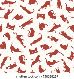 Pretty cat pattern,
I made the illustration of a pretty kitten
I continue seamlessly
