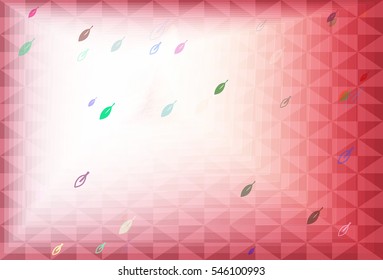 pretty concept of elegance, leaves in dominant illustration