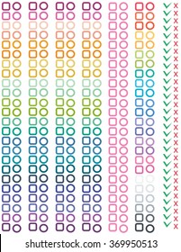 Pretty cute printable stickers checklist for planners, scrapbooking, journaling, notebooks, work, school, editable.