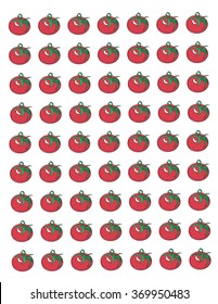 Pretty cute printable stickers tomatoes for planners, scrap-booking, journaling, notebooks, work, school, editable.