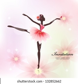 Pretty dancer for your design