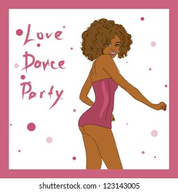 Pretty dancing girl