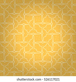 Pretty decorative seamless pattern background in extraterrestrial style. Clean mosaic repeatable backdrop. Classic design. Vivid, symmetric design for curtain, textile, wallpaper or other purpose.