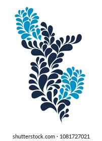 Pretty design with flowers 