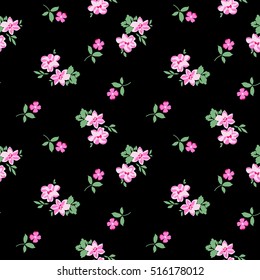 pretty ditsy flower print ~ seamless background