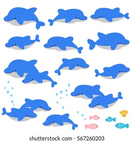 Pretty dolphin illustration