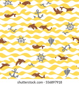 Pretty dolphin pattern