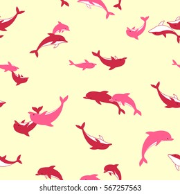 Pretty dolphin pattern