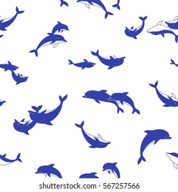 Pretty dolphin pattern